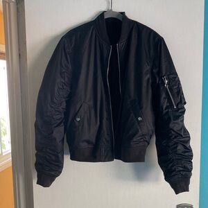 Magnlens Mens XS Black Reversible Poly Fleece Full Zip Jacket 42" Chest